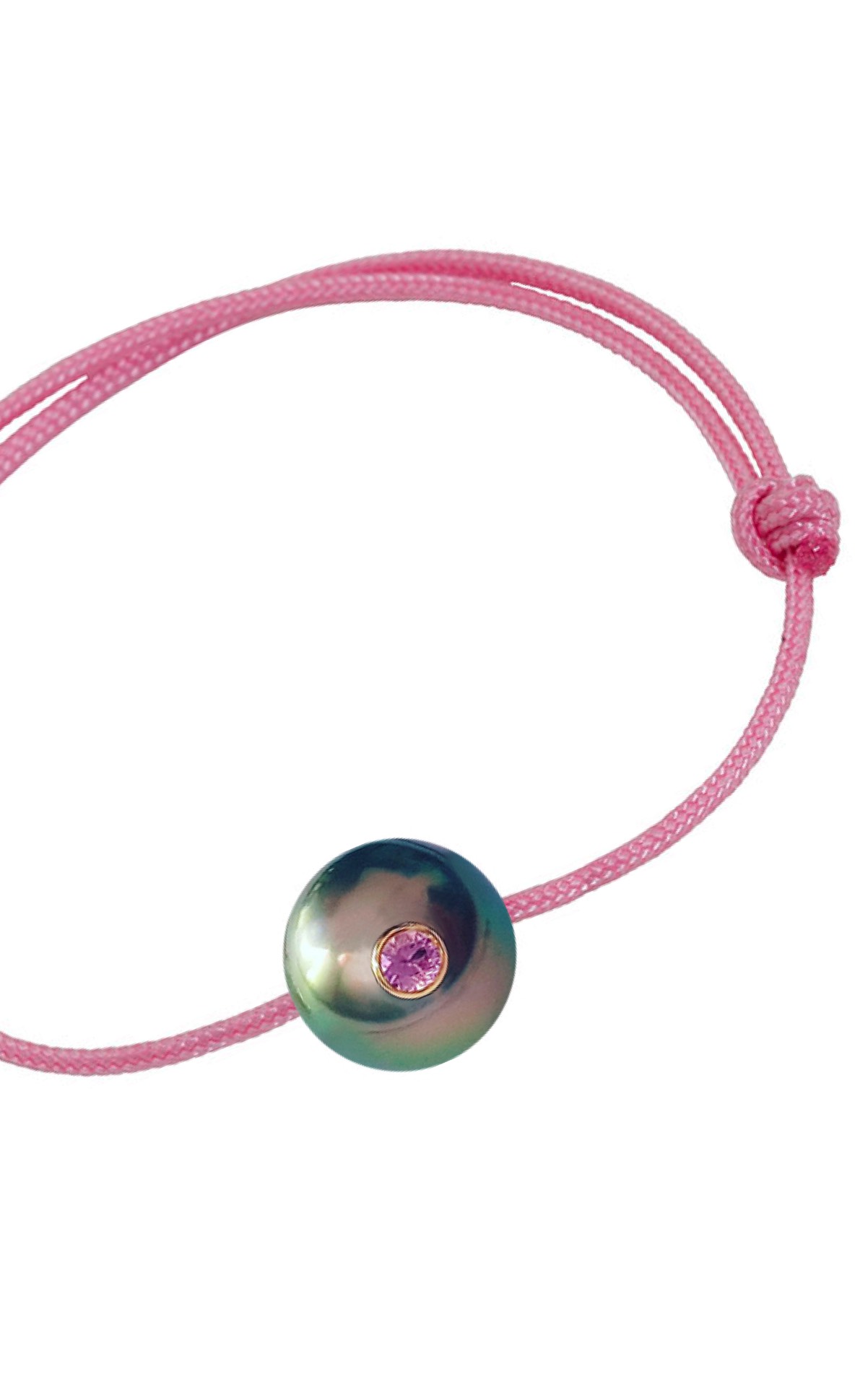 Bracelet enfant parme perle de Tahiti couleur perle nuance claire