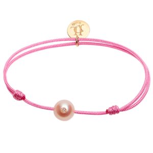Bracelet perle rose et diamant Mini Monoï VIP - JDL Paris
