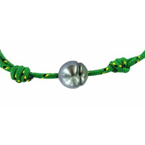 Collier perle de Tahiti pour homme - JDL Paris - cordon vert
