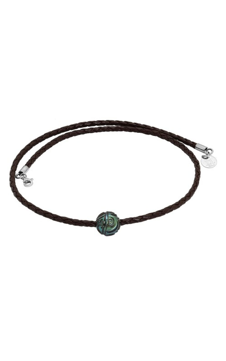 Tribal Monoï - Collier homme perle de Tahiti gravée - JDL Paris - Le