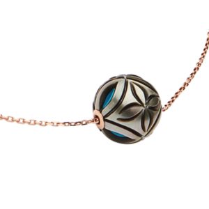 Collier perle de Tahiti avec coeur en Turquoise - Bijou serie limitée JDL Paris