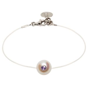 Bracelet Simply Monoï+ Saphir rose dans perle de culture d'Akoya JDL Paris