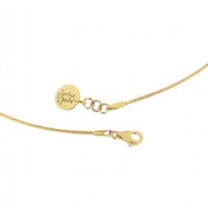 MAGIC MONOÏ - Collier câble en or avec perle de Tahiti et saphir bleu