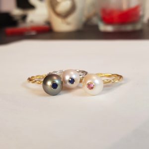 bagues perles incrustées - collection Manège des rêves - JDL Paris by jessie Lemaire