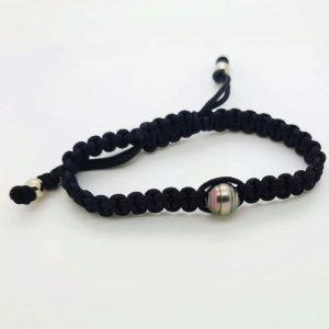 FIRST  Bracelet masculin perle de Tahiti cerclée