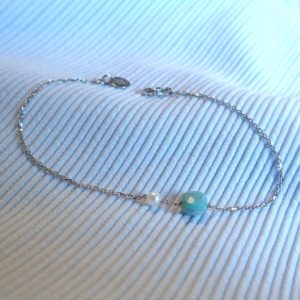 Bracelet turquoise et perle - JDL Paris